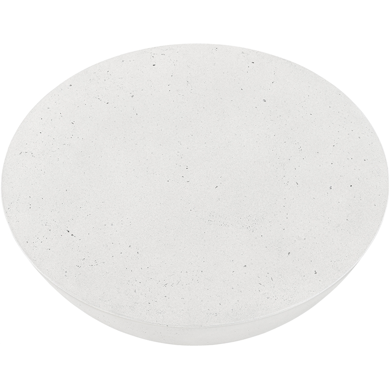 Meridian Furniture Reggio White Concrete Indoor/Outdoor Coffee Table