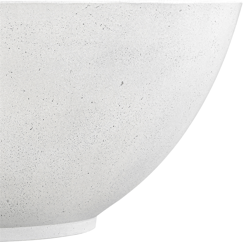 Meridian Furniture Reggio White Concrete Indoor/Outdoor Coffee Table