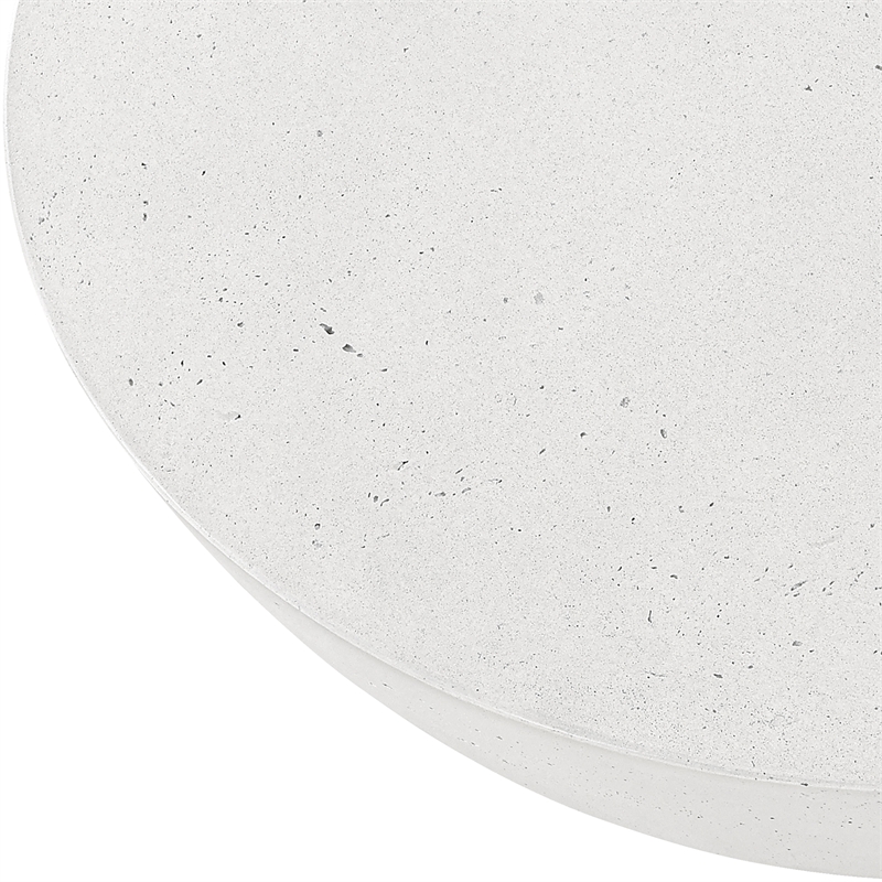 Meridian Furniture Reggio White Concrete Indoor/Outdoor Coffee Table