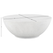 Meridian Furniture Reggio White Concrete Indoor/Outdoor Coffee Table