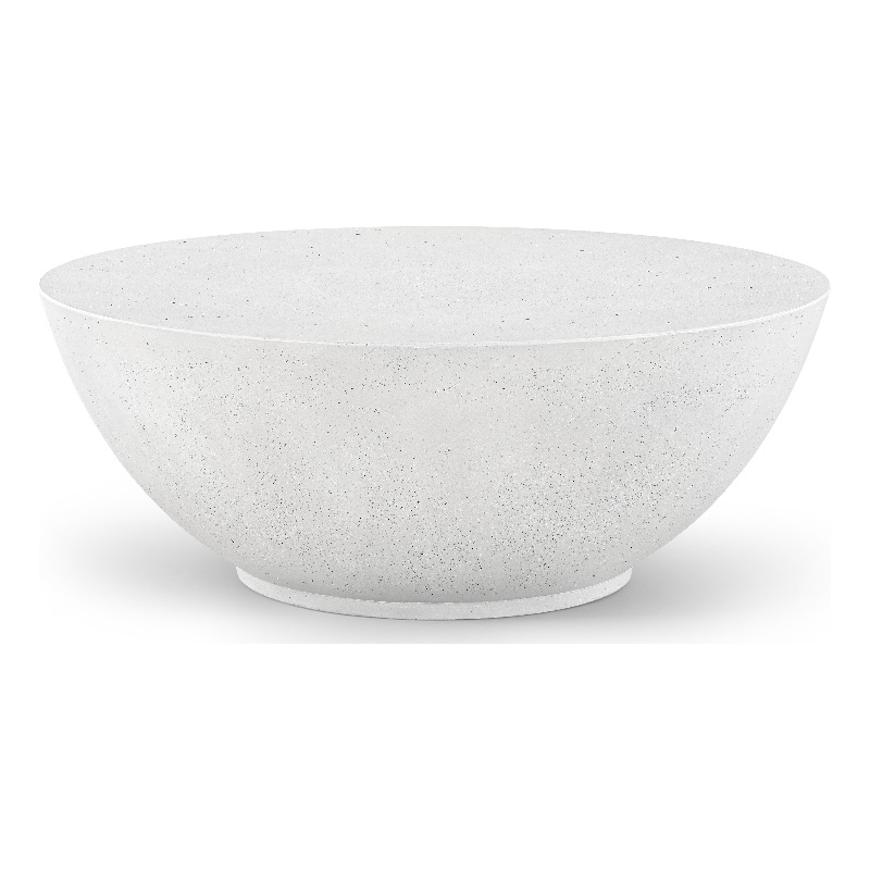 Meridian Furniture Reggio White Concrete Indoor/Outdoor Coffee Table