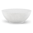 Meridian Furniture Reggio White Concrete Indoor/Outdoor Coffee Table