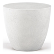 Meridian Furniture Reggio White Concrete Indoor/Outdoor End Table