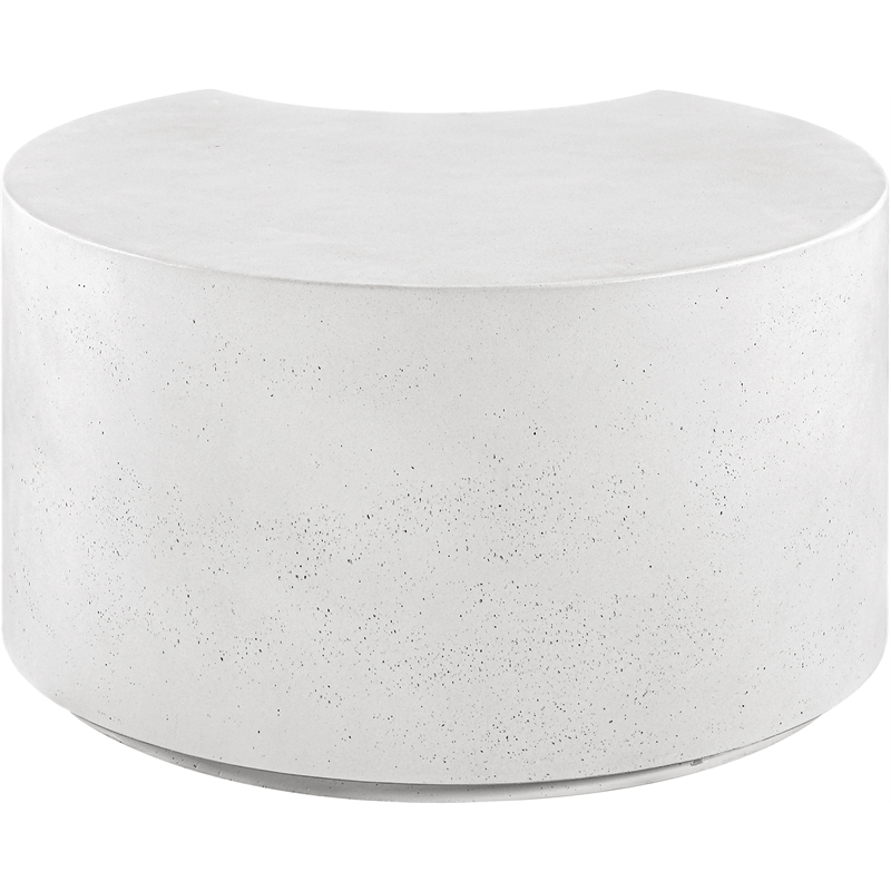 Meridian Furniture Imperia White Concrete Indoor/Outdoor Coffee Table