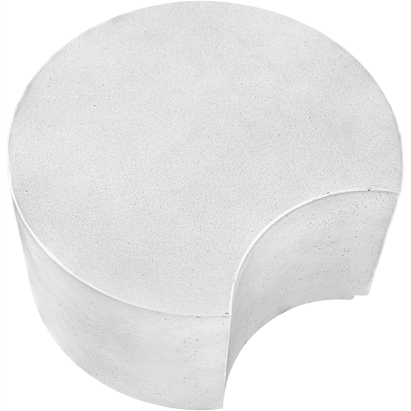 Meridian Furniture Imperia White Concrete Indoor/Outdoor Coffee Table