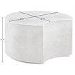 Meridian Furniture Imperia White Concrete Indoor/Outdoor Coffee Table