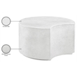 Meridian Furniture Imperia White Concrete Indoor/Outdoor Coffee Table
