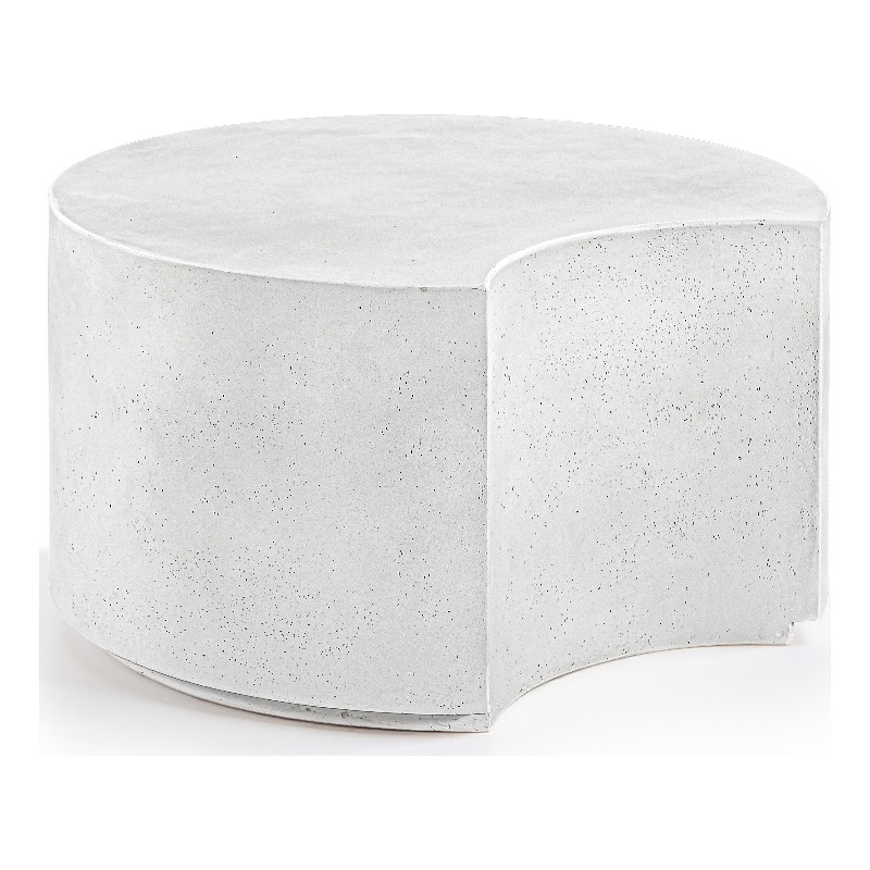 Meridian Furniture Imperia White Concrete Indoor/Outdoor Coffee Table
