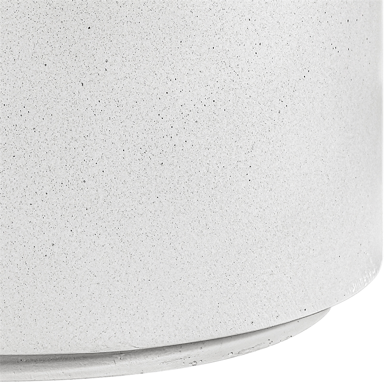 Meridian Furniture Imperia White Concrete Indoor/Outdoor End Table
