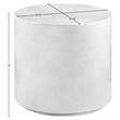 Meridian Furniture Imperia White Concrete Indoor/Outdoor End Table