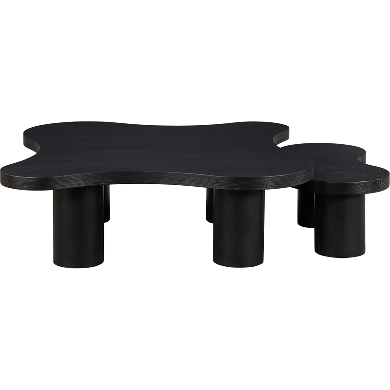 Meridian Furniture Cove Black Oak Veneer And Solid Wood 2pc. Coffee Table