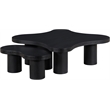 Meridian Furniture Cove Black Oak Veneer And Solid Wood 2pc. Coffee Table