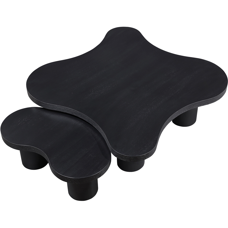 Meridian Furniture Cove Black Oak Veneer And Solid Wood 2pc. Coffee Table