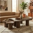 Meridian Furniture Cove Brown Walnut Oak Veneer And Solid Wood 2pc. Coffee Table