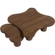 Meridian Furniture Cove Brown Walnut Oak Veneer And Solid Wood 2pc. Coffee Table