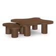 Meridian Furniture Cove Brown Walnut Oak Veneer And Solid Wood 2pc. Coffee Table