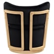 Meridian Furniture Elara Black Velvet Upholstered Swivel Accent Chair