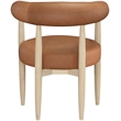 Meridian Furniture Sable Cognac Vegan Leather Dining Chair (Set of 2)