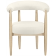 Meridian Furniture Sable Cream Vegan Leather Dining Chair (Set of 2)
