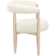 Meridian Furniture Sable Cream Vegan Leather Dining Chair (Set of 2)