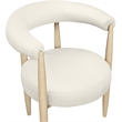 Meridian Furniture Sable Cream Vegan Leather Dining Chair (Set of 2)