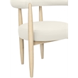 Meridian Furniture Sable Cream Vegan Leather Dining Chair (Set of 2)