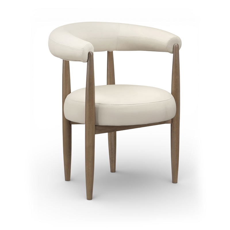 Meridian Furniture Sable Beige Vegan Leather Dining Chair (Set of 2)