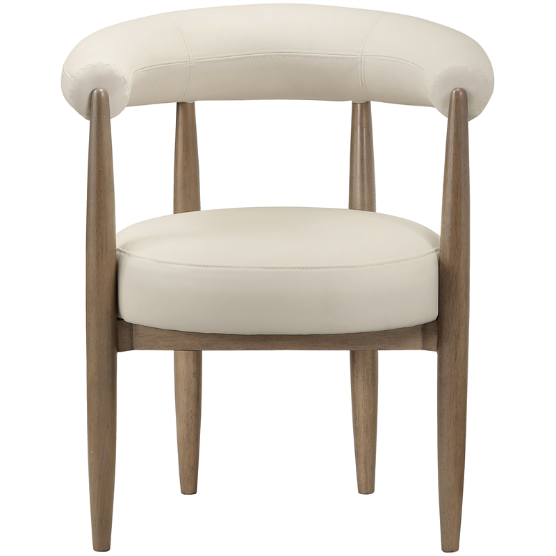 Meridian Furniture Sable Beige Vegan Leather Dining Chair (Set of 2)