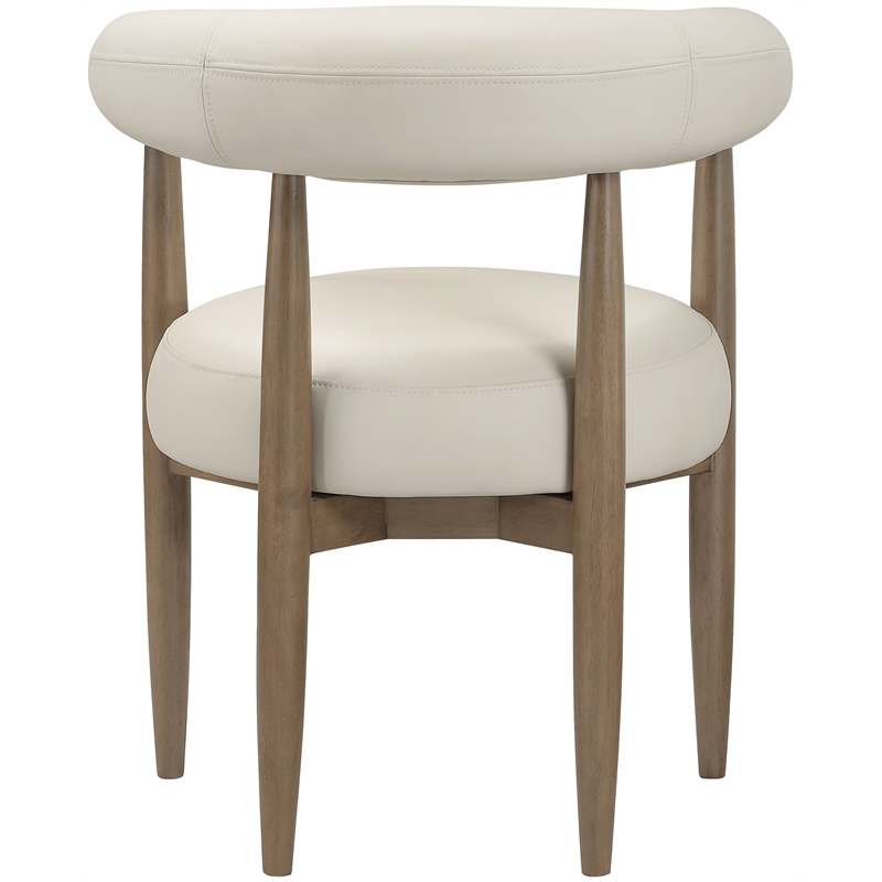 Meridian Furniture Sable Beige Vegan Leather Dining Chair (Set of 2)