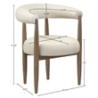 Meridian Furniture Sable Beige Vegan Leather Dining Chair (Set of 2)