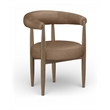 Meridian Furniture Sable Brown Vegan Leather Dining Chair (Set of 2)