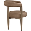 Meridian Furniture Sable Brown Vegan Leather Dining Chair (Set of 2)