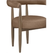 Meridian Furniture Sable Brown Vegan Leather Dining Chair (Set of 2)