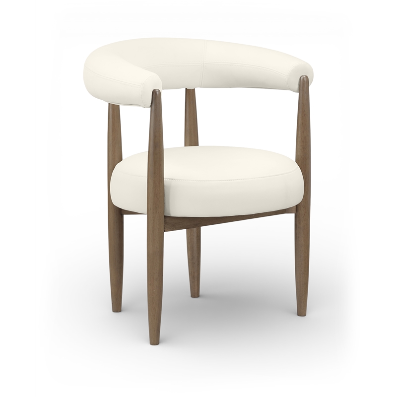 Meridian Furniture Sable Cream Vegan Leather Dining Chair (Set of 2)