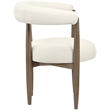 Meridian Furniture Sable Cream Vegan Leather Dining Chair (Set of 2)
