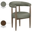 Meridian Furniture Sable Green Vegan Leather Dining Chair (Set of 2)