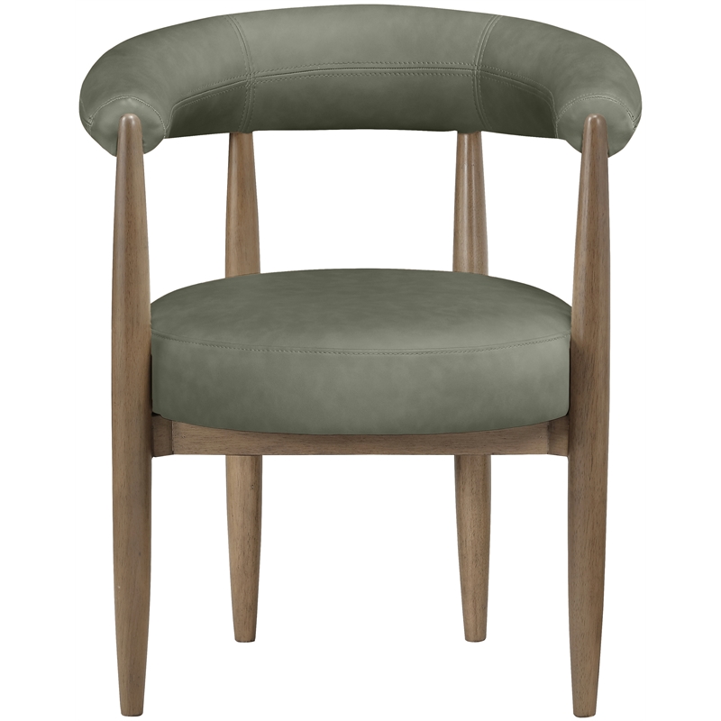 Meridian Furniture Sable Green Vegan Leather Dining Chair (Set of 2)