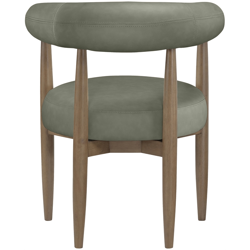Meridian Furniture Sable Green Vegan Leather Dining Chair (Set of 2)