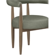 Meridian Furniture Sable Green Vegan Leather Dining Chair (Set of 2)