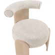Meridian Furniture Calder Beige Linen Textured Fabric Upholstered Accent Chair