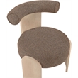 Meridian Furniture Calder Brown Linen Textured Fabric Upholstered Accent Chair