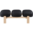 Meridian Furniture Woodcrest Black Vegan Leather Upholstered Bench