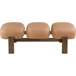 Meridian Furniture Woodcrest Cognac Vegan Leather Upholstered Bench