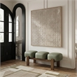 Meridian Furniture Woodcrest Green Vegan Leather Upholstered Bench