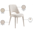 Meridian Furniture Cici Beige Fabric Upholstered Dining Chair (Set of 2)