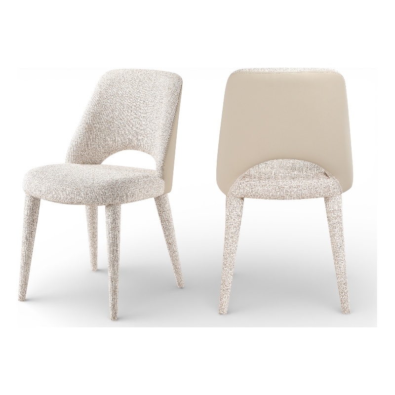 Meridian Furniture Cici Beige Fabric Upholstered Dining Chair (Set of 2)
