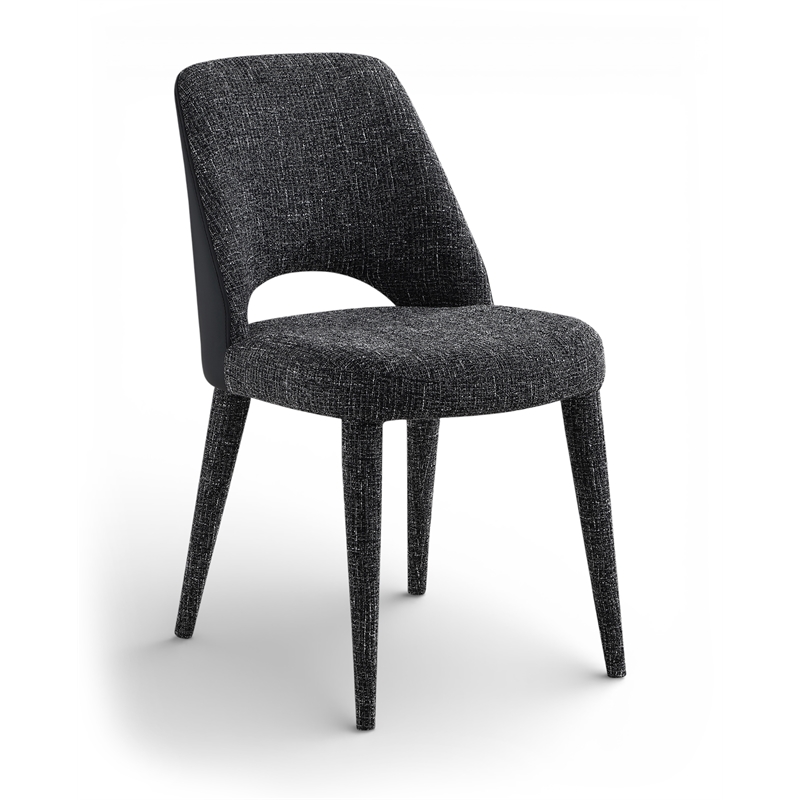 Meridian Furniture Cici Black Fabric Upholstered Dining Chair (Set of 2)
