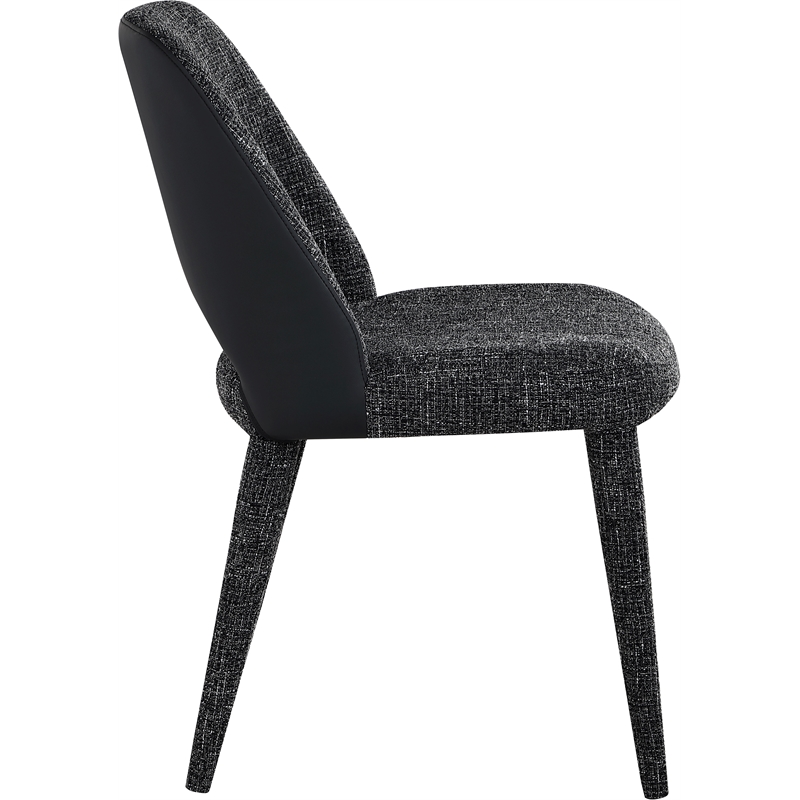 Meridian Furniture Cici Black Fabric Upholstered Dining Chair (Set of 2)