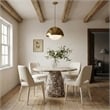 Meridian Furniture Cici Cream Fabric Upholstered Dining Chair (Set of 2)