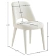 Meridian Furniture Cici Cream Fabric Upholstered Dining Chair (Set of 2)